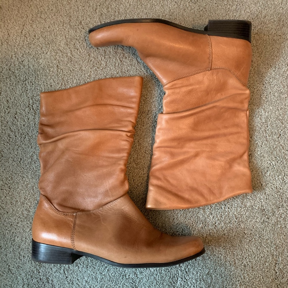 Leather boots